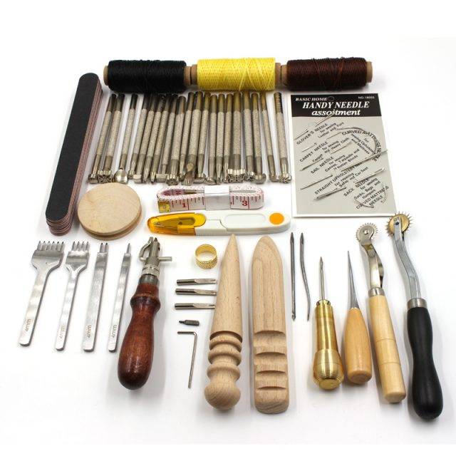 Carving Drilling Leather Tools craft and Sewing  Set
